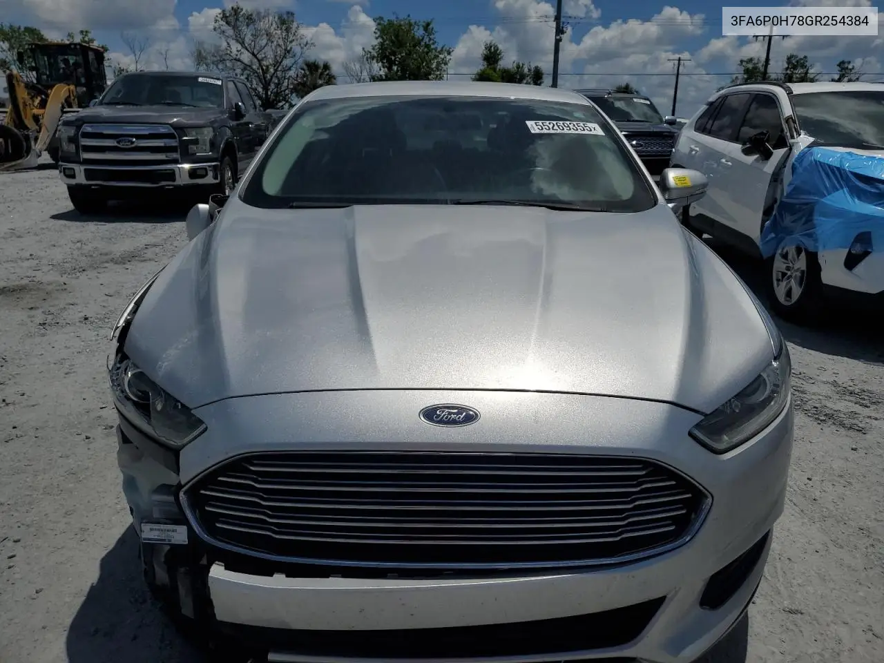2016 Ford Fusion Se VIN: 3FA6P0H78GR254384 Lot: 55269355