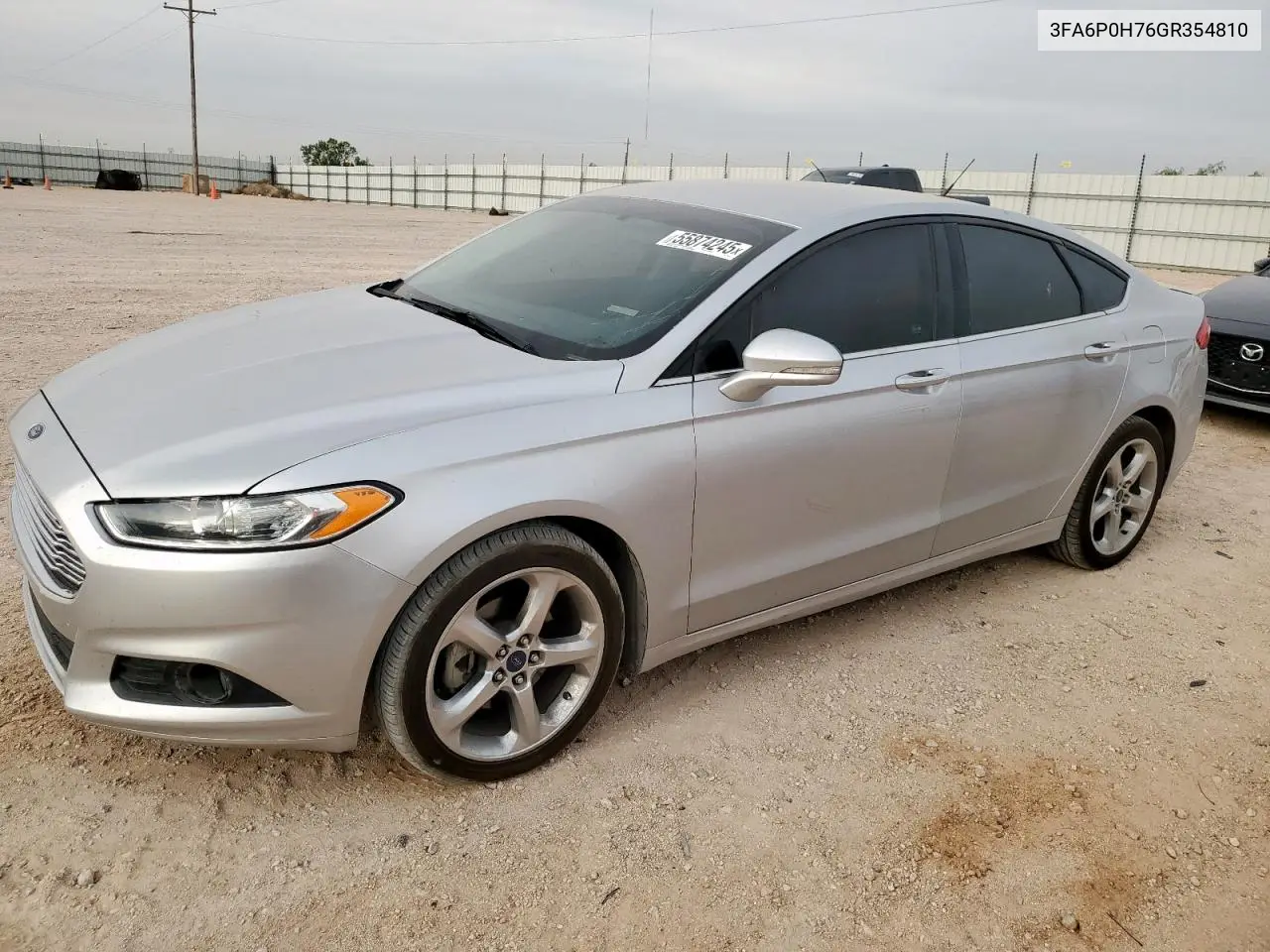 2016 Ford Fusion Se VIN: 3FA6P0H76GR354810 Lot: 55874245