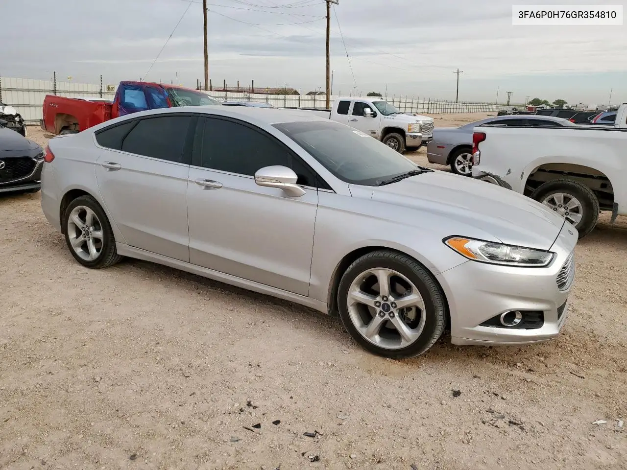 2016 Ford Fusion Se VIN: 3FA6P0H76GR354810 Lot: 55874245