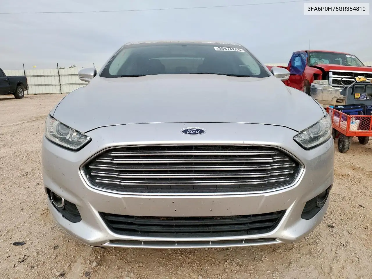 2016 Ford Fusion Se VIN: 3FA6P0H76GR354810 Lot: 55874245