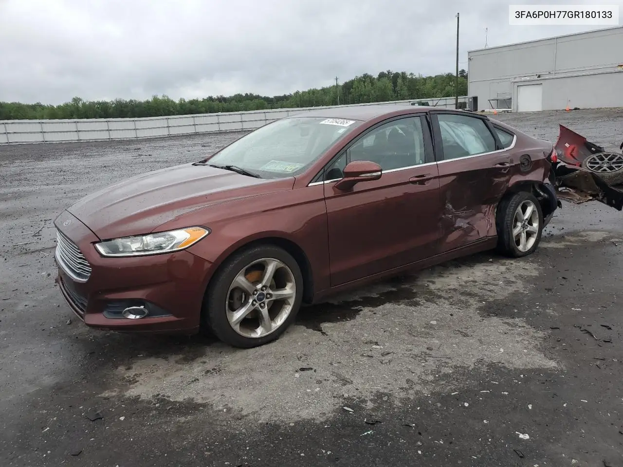 2016 Ford Fusion Se VIN: 3FA6P0H77GR180133 Lot: 57054365