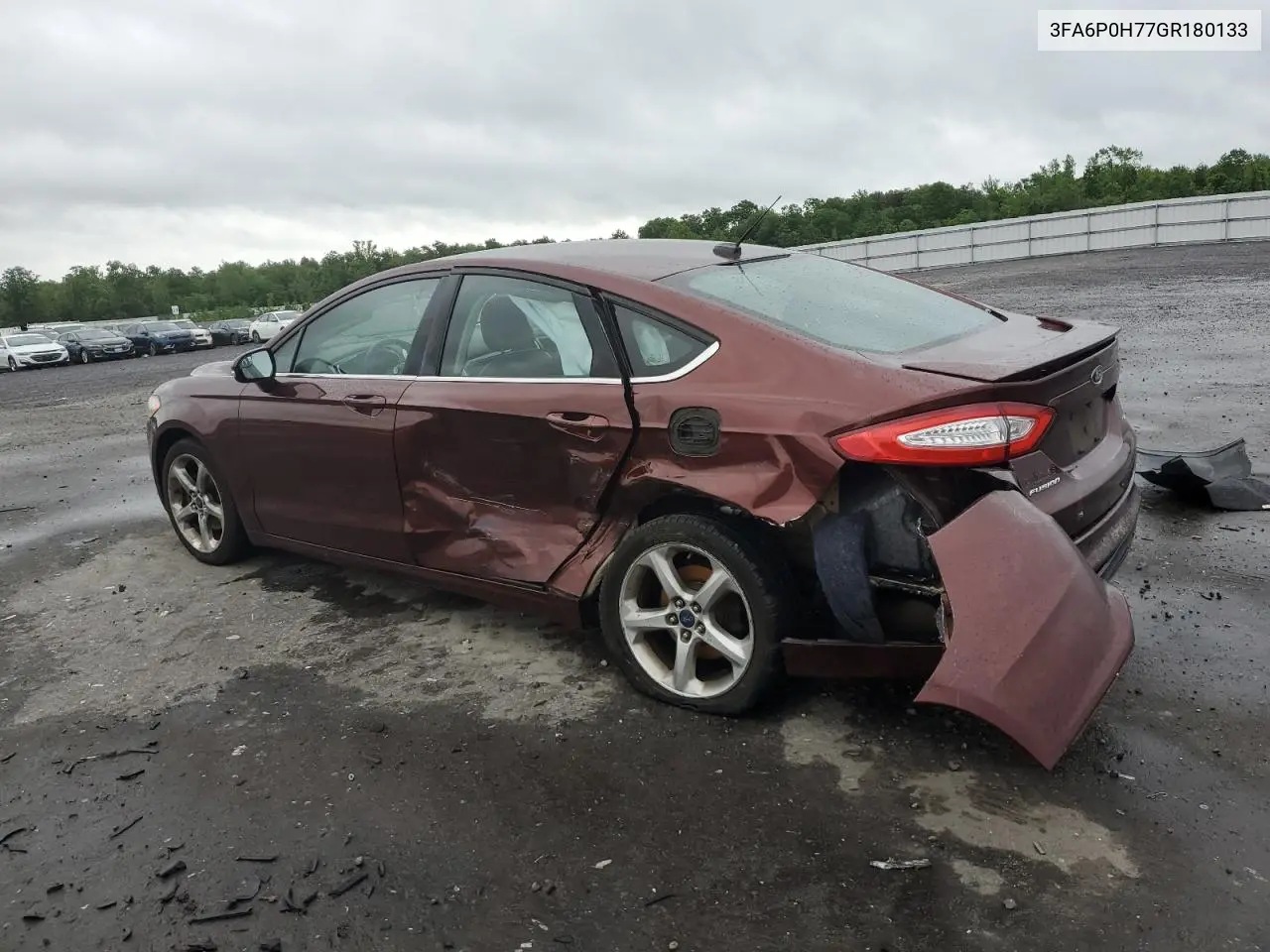 2016 Ford Fusion Se VIN: 3FA6P0H77GR180133 Lot: 57054365