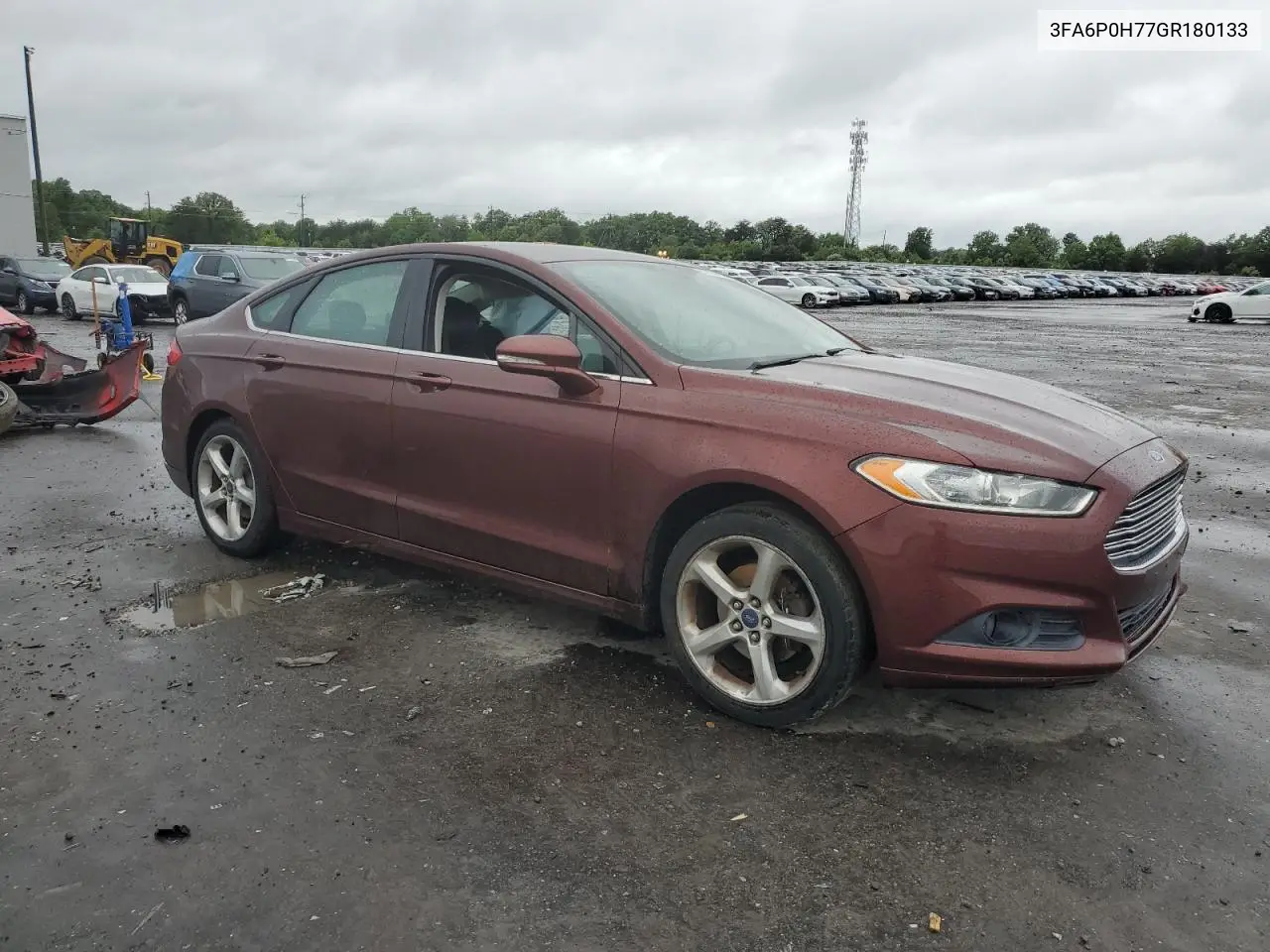 2016 Ford Fusion Se VIN: 3FA6P0H77GR180133 Lot: 57054365
