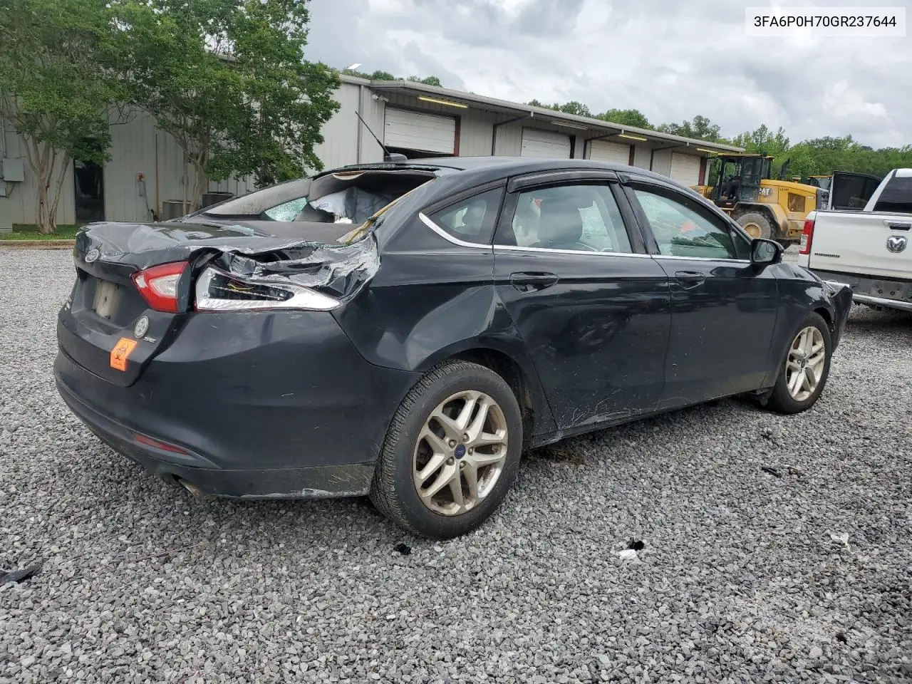 2016 Ford Fusion Se VIN: 3FA6P0H70GR237644 Lot: 58383365