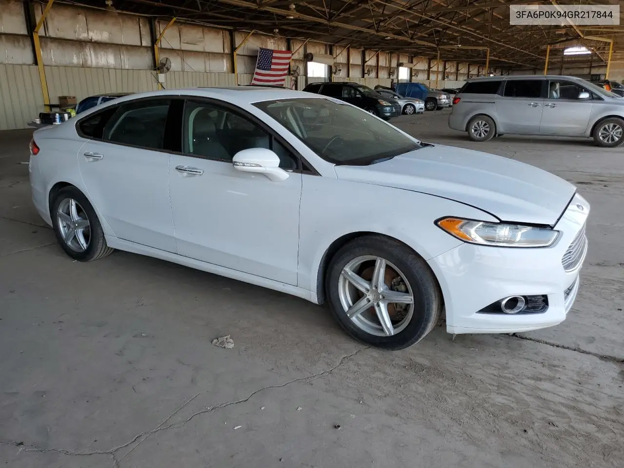 2016 Ford Fusion Titanium VIN: 3FA6P0K94GR217844 Lot: 62210495