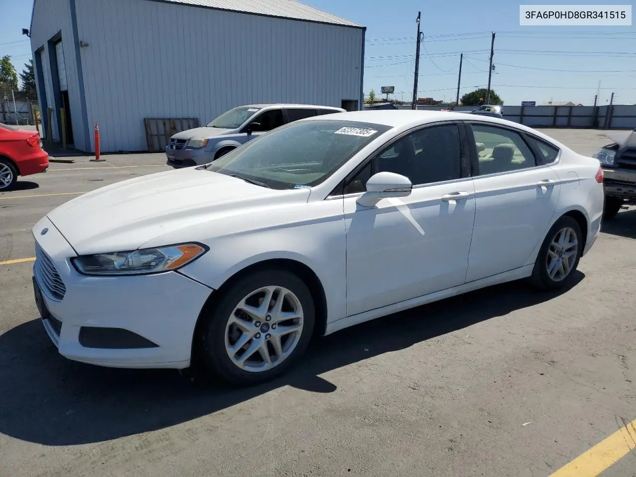 2016 Ford Fusion Se VIN: 3FA6P0HD8GR341515 Lot: 62317305