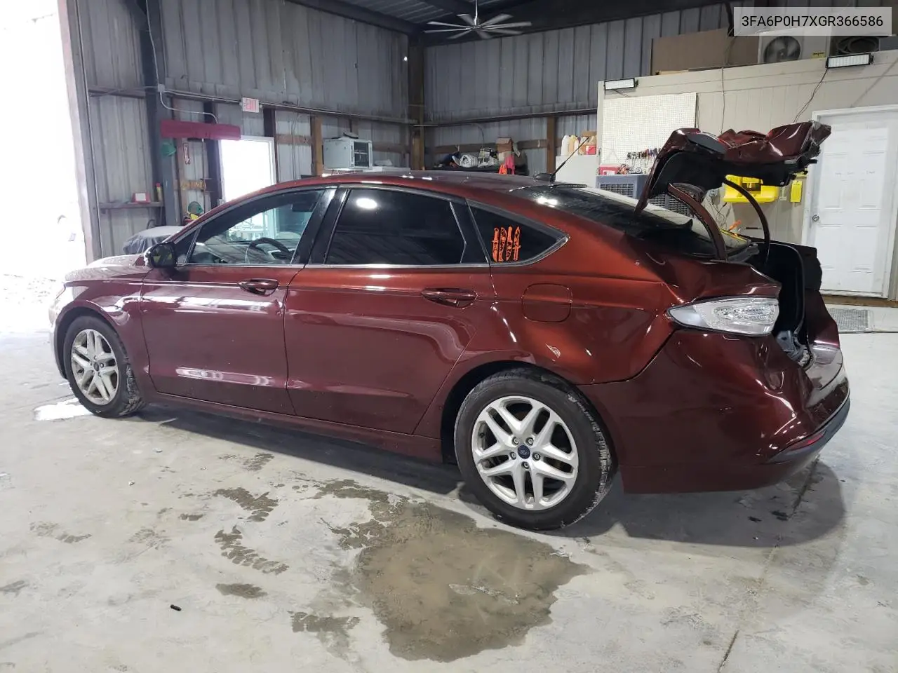 2016 Ford Fusion Se VIN: 3FA6P0H7XGR366586 Lot: 62573775