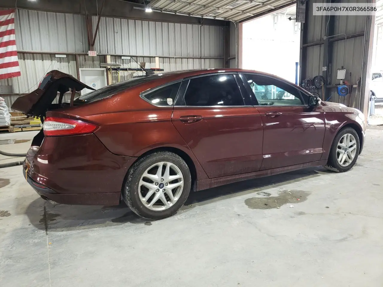 2016 Ford Fusion Se VIN: 3FA6P0H7XGR366586 Lot: 62573775
