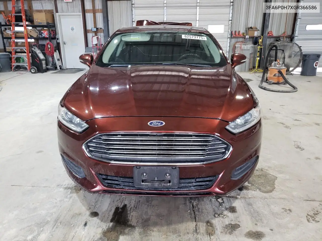 2016 Ford Fusion Se VIN: 3FA6P0H7XGR366586 Lot: 62573775