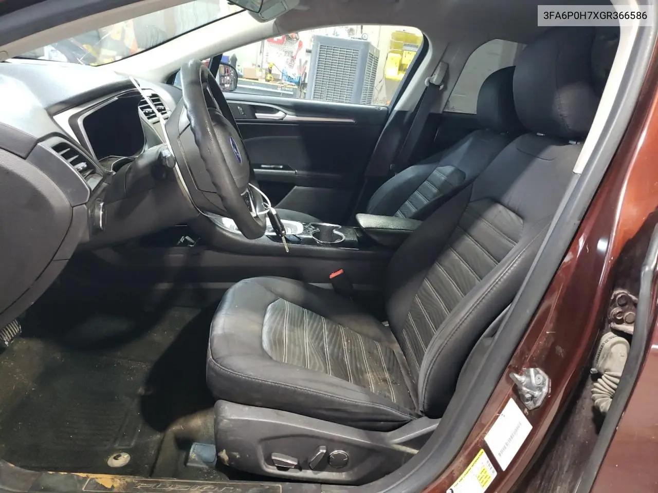 2016 Ford Fusion Se VIN: 3FA6P0H7XGR366586 Lot: 62573775