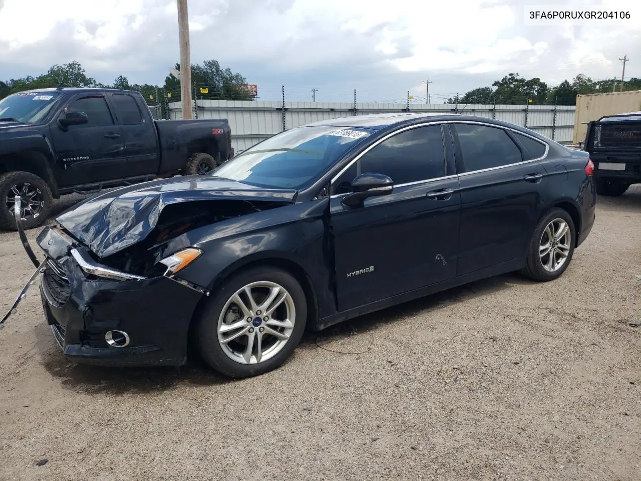 2016 Ford Fusion Titanium Hev VIN: 3FA6P0RUXGR204106 Lot: 62769015