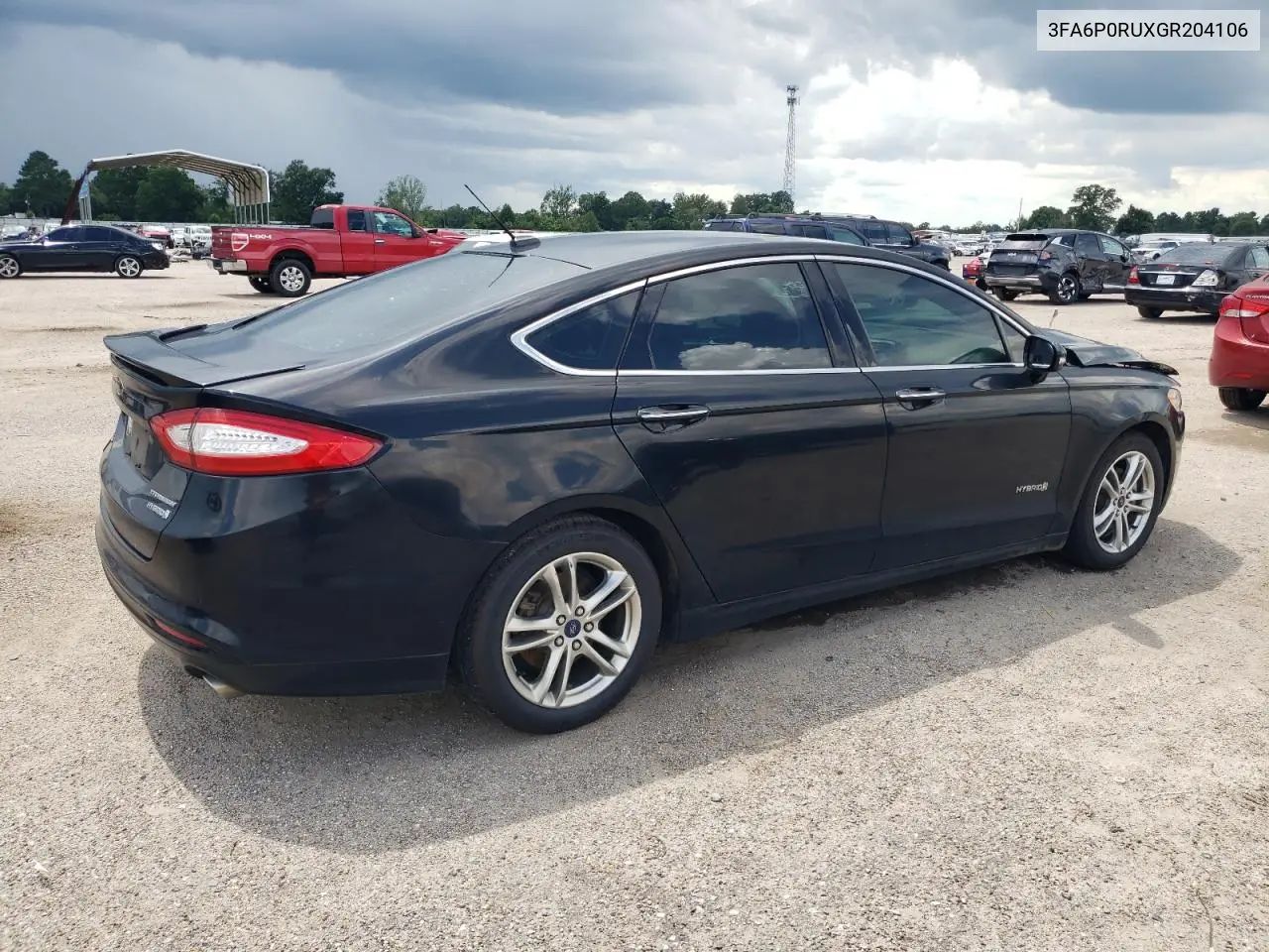 2016 Ford Fusion Titanium Hev VIN: 3FA6P0RUXGR204106 Lot: 62769015