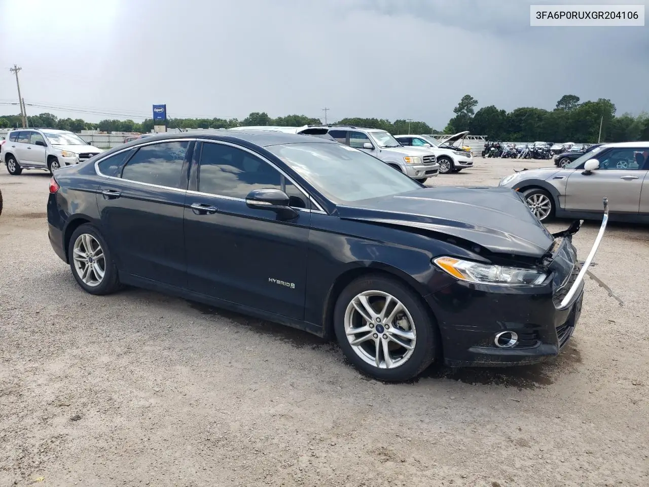 2016 Ford Fusion Titanium Hev VIN: 3FA6P0RUXGR204106 Lot: 62769015