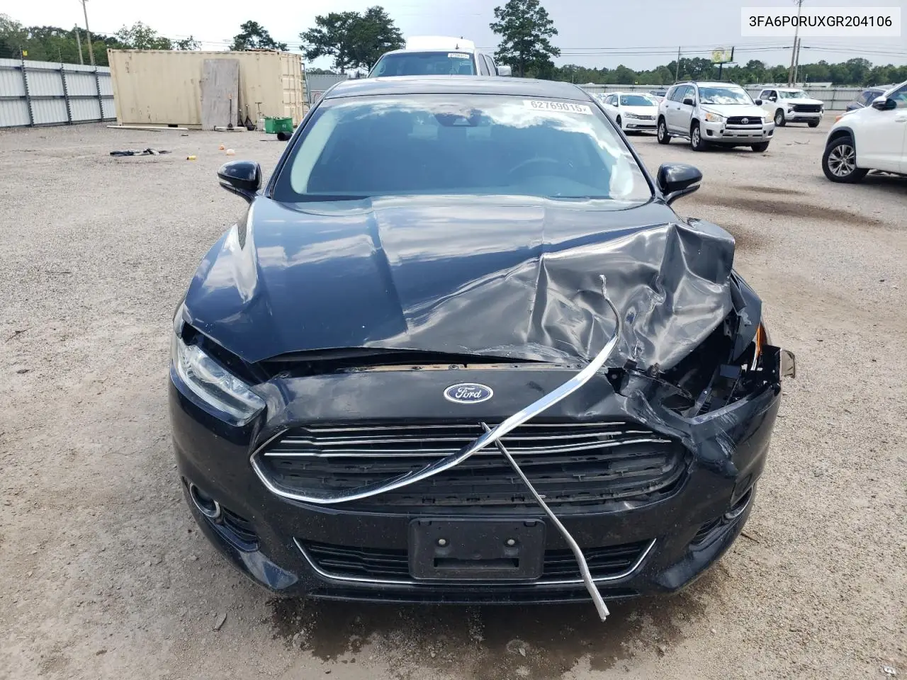 2016 Ford Fusion Titanium Hev VIN: 3FA6P0RUXGR204106 Lot: 62769015