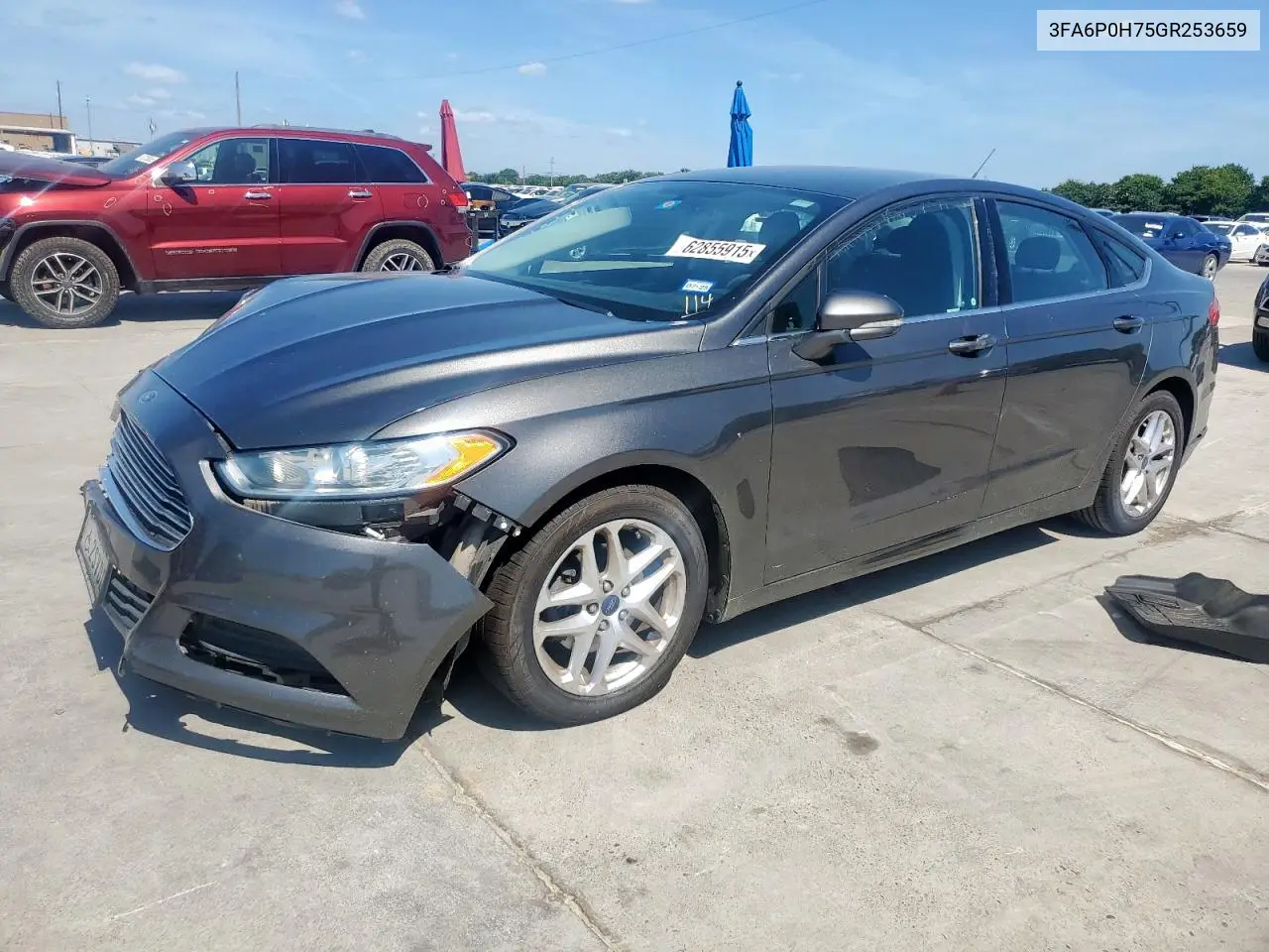 2016 Ford Fusion Se VIN: 3FA6P0H75GR253659 Lot: 62855915