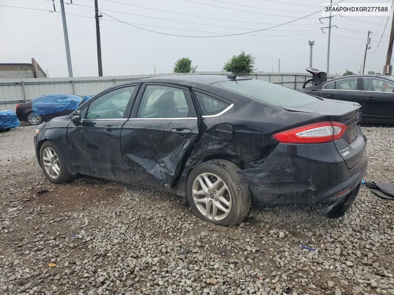 2016 Ford Fusion Se VIN: 3FA6P0HDXGR277588 Lot: 62885525