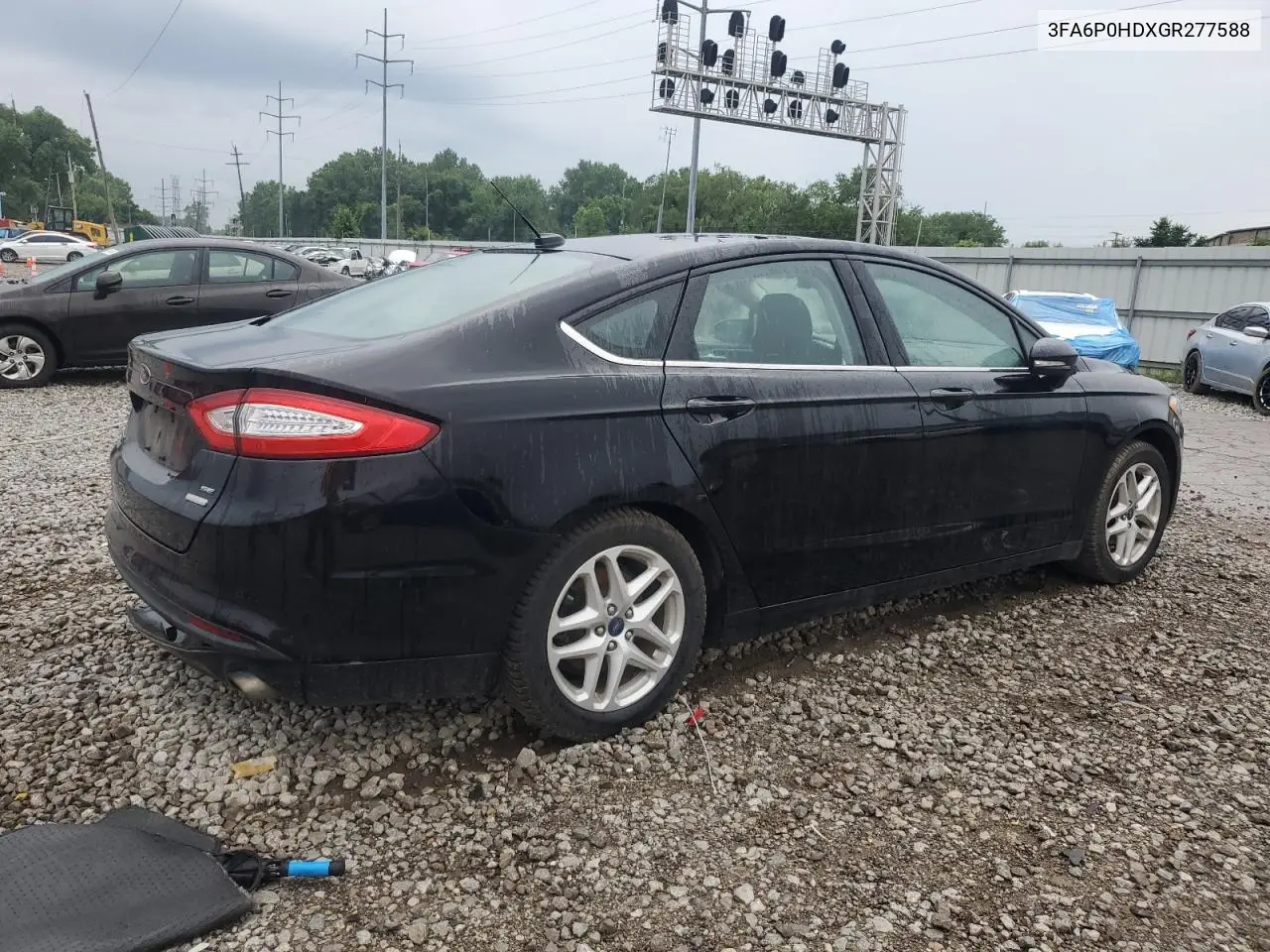 2016 Ford Fusion Se VIN: 3FA6P0HDXGR277588 Lot: 62885525