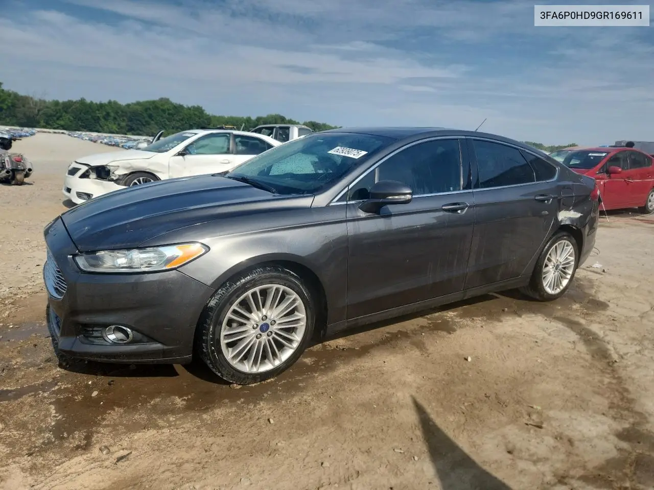 2016 Ford Fusion Se VIN: 3FA6P0HD9GR169611 Lot: 62939075