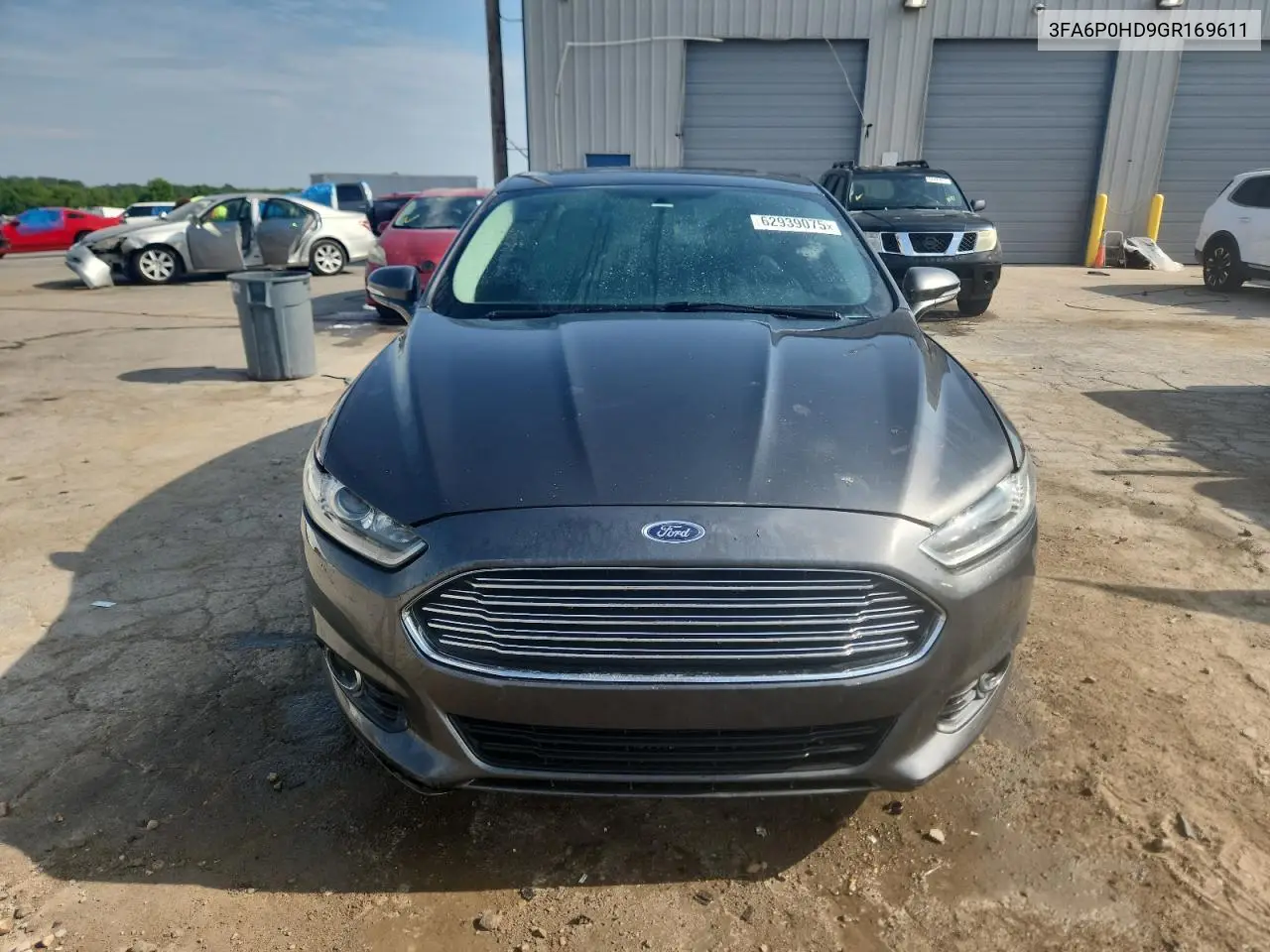 2016 Ford Fusion Se VIN: 3FA6P0HD9GR169611 Lot: 62939075