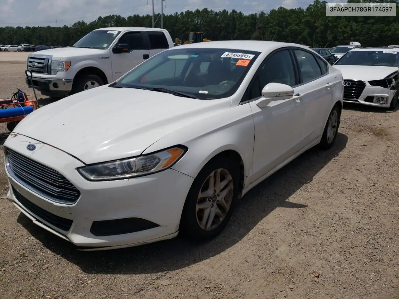 2016 Ford Fusion Se VIN: 3FA6P0H78GR174597 Lot: 62966955