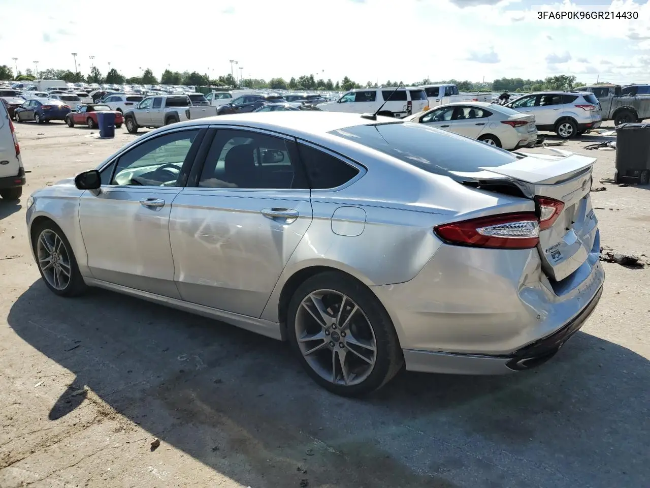 2016 Ford Fusion Titanium VIN: 3FA6P0K96GR214430 Lot: 63408225