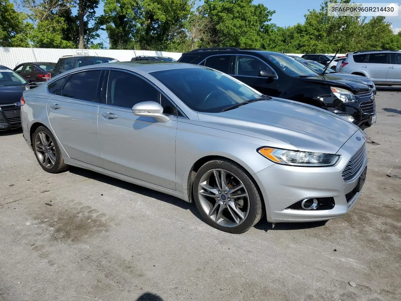 2016 Ford Fusion Titanium VIN: 3FA6P0K96GR214430 Lot: 63408225