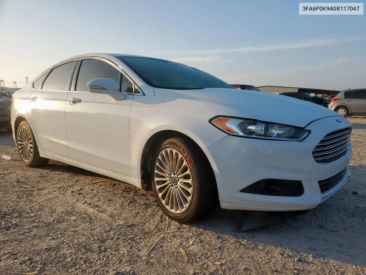 2016 Ford Fusion Titanium VIN: 3FA6P0K94GR117047 Lot: 65639555
