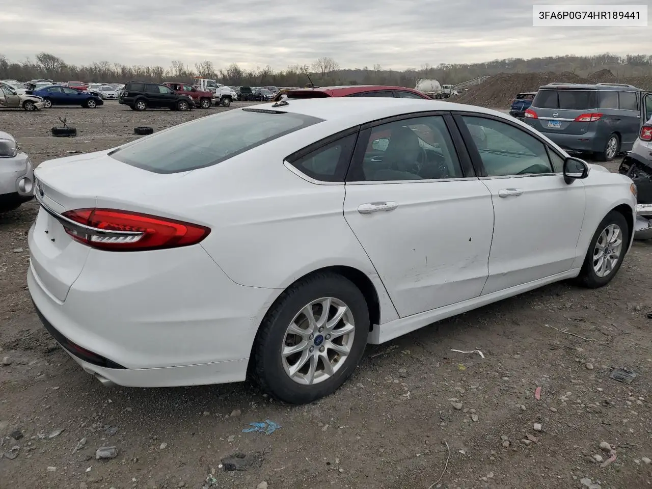 2017 Ford Fusion S VIN: 3FA6P0G74HR189441 Lot: 50981985