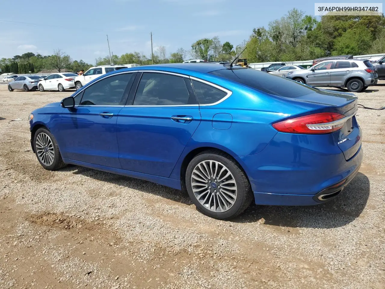 2017 Ford Fusion Se VIN: 3FA6P0H99HR347482 Lot: 51170105