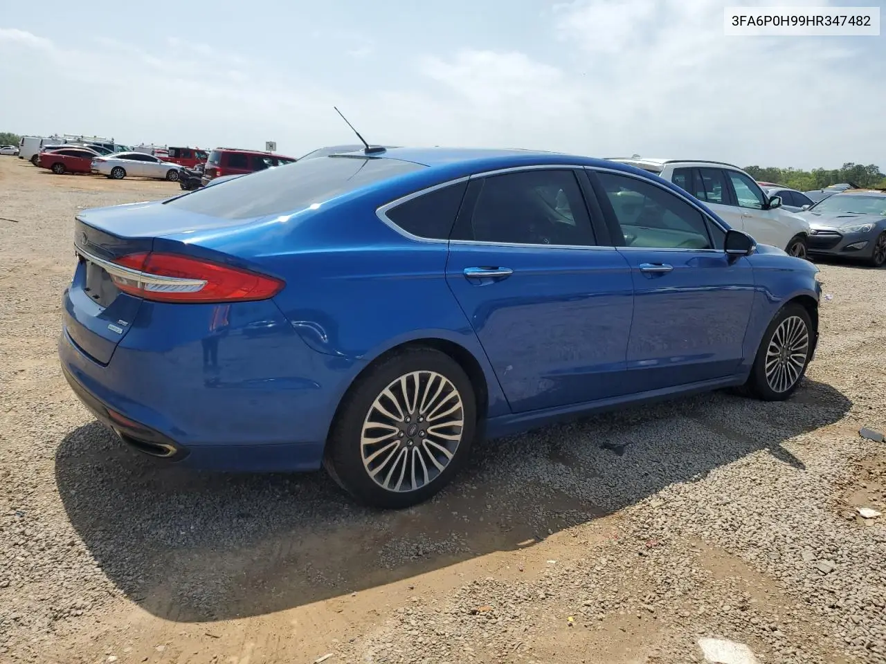 2017 Ford Fusion Se VIN: 3FA6P0H99HR347482 Lot: 51170105