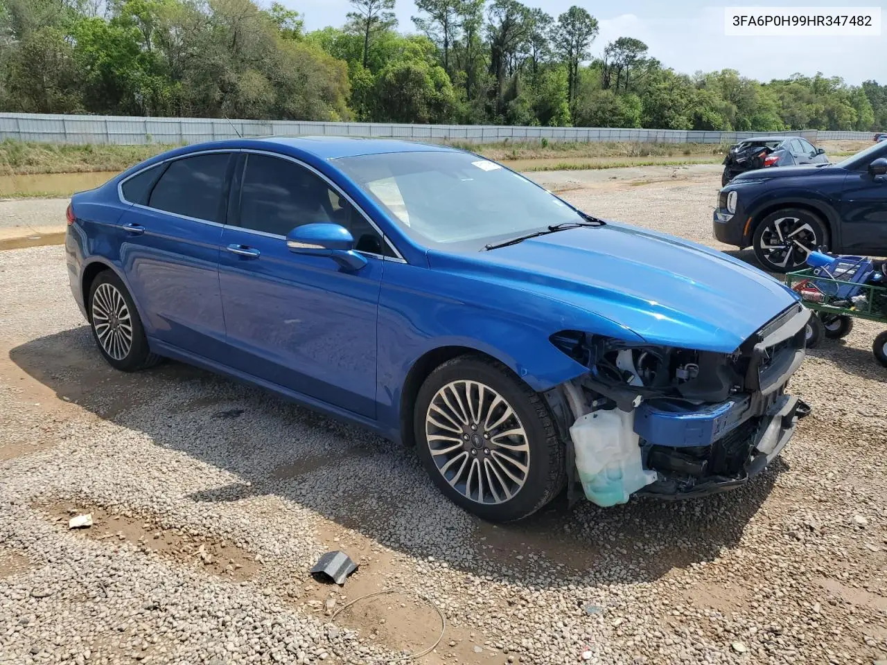 2017 Ford Fusion Se VIN: 3FA6P0H99HR347482 Lot: 51170105