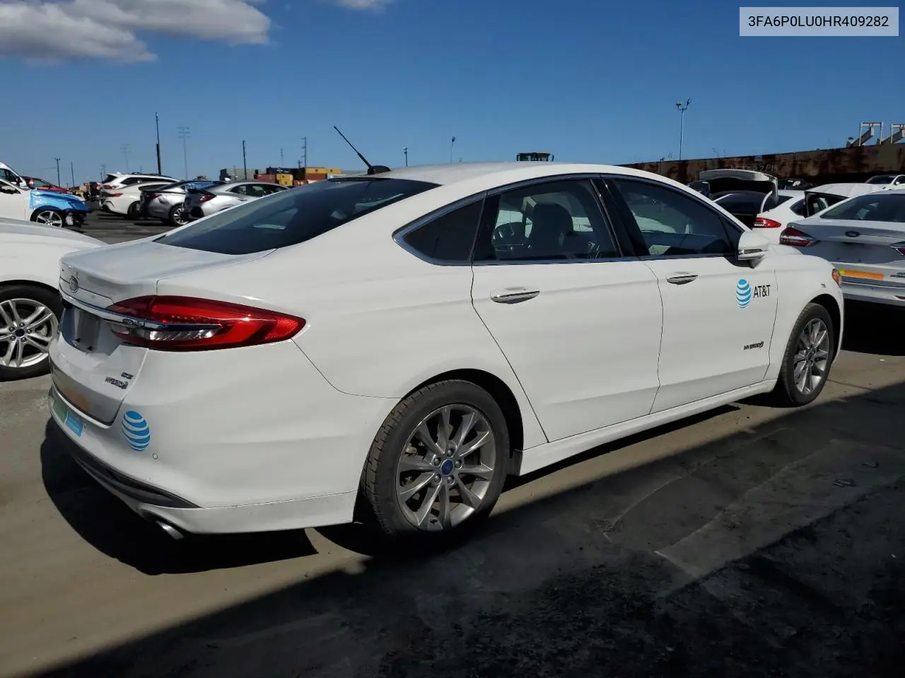 2017 Ford Fusion Se Hybrid VIN: 3FA6P0LU0HR409282 Lot: 54025015