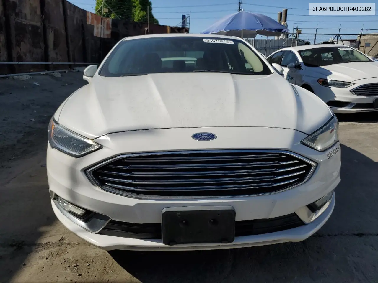 2017 Ford Fusion Se Hybrid VIN: 3FA6P0LU0HR409282 Lot: 54025015