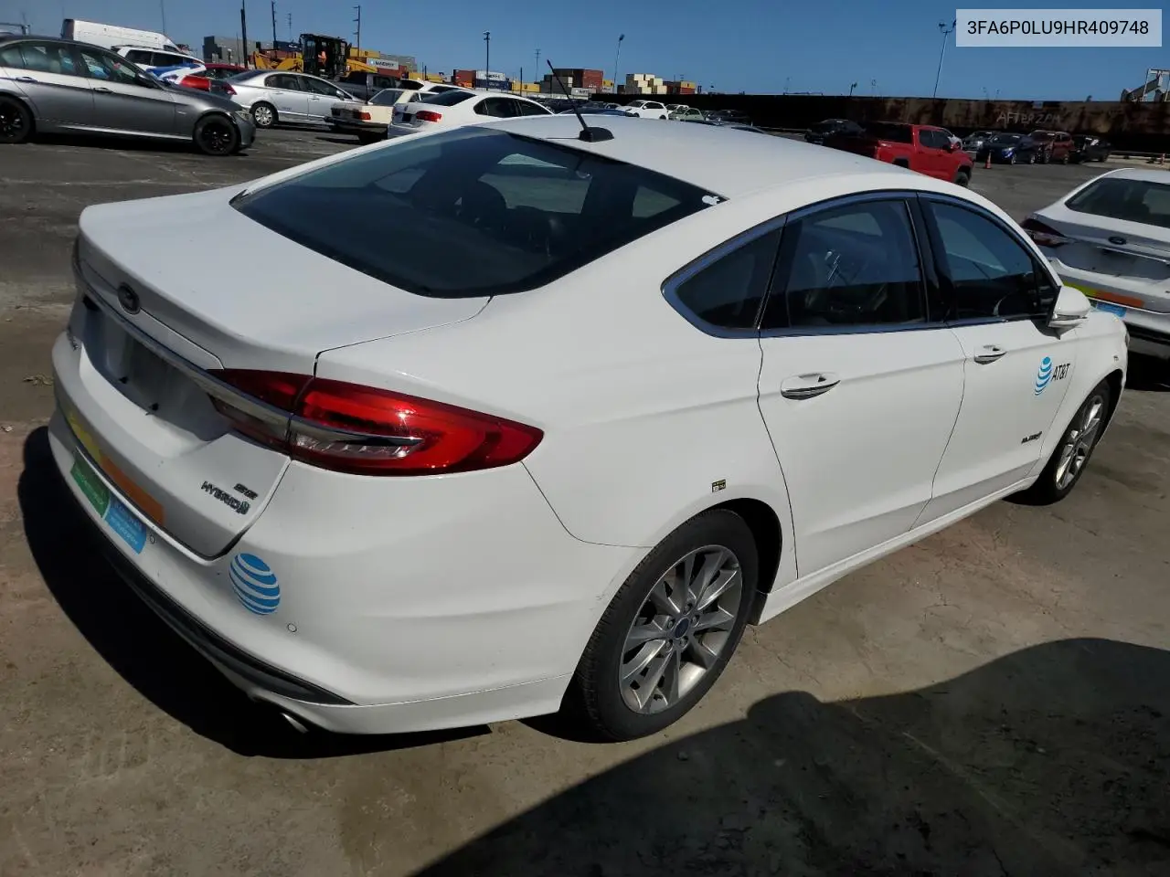 2017 Ford Fusion Se Hybrid VIN: 3FA6P0LU9HR409748 Lot: 54025095