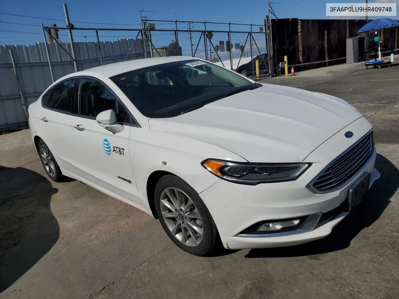 2017 Ford Fusion Se Hybrid VIN: 3FA6P0LU9HR409748 Lot: 54025095