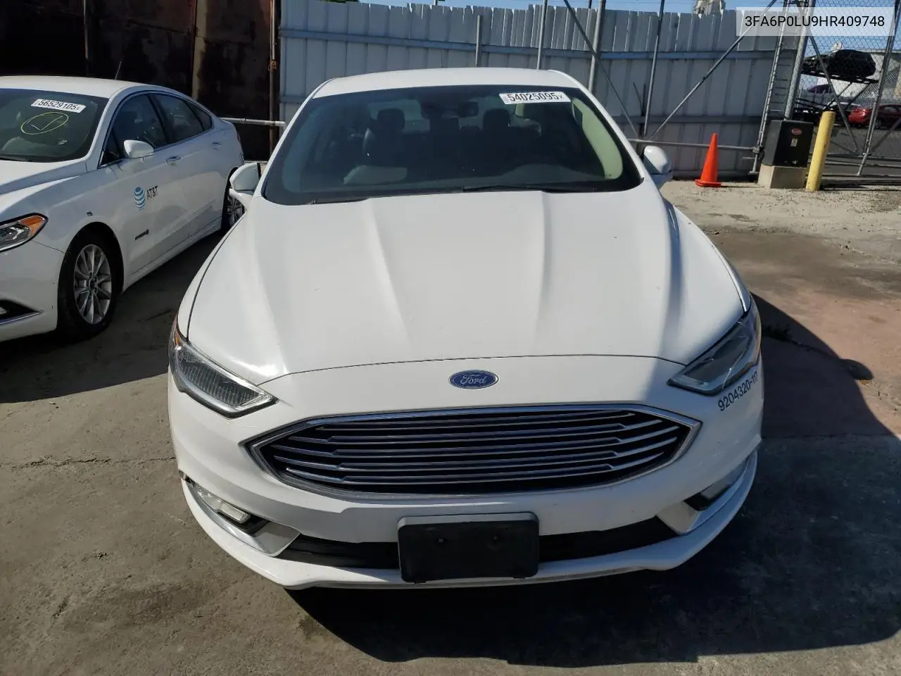 2017 Ford Fusion Se Hybrid VIN: 3FA6P0LU9HR409748 Lot: 54025095