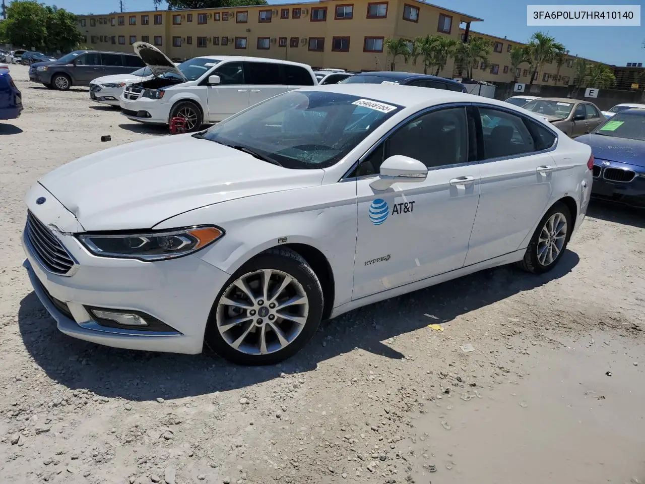 2017 Ford Fusion Se Hybrid VIN: 3FA6P0LU7HR410140 Lot: 54039155