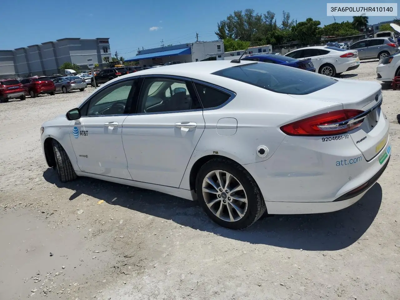 2017 Ford Fusion Se Hybrid VIN: 3FA6P0LU7HR410140 Lot: 54039155