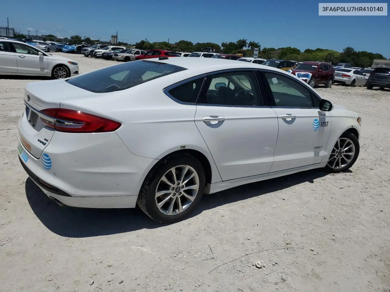 2017 Ford Fusion Se Hybrid VIN: 3FA6P0LU7HR410140 Lot: 54039155