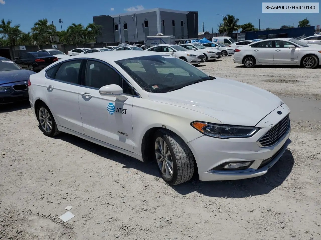 2017 Ford Fusion Se Hybrid VIN: 3FA6P0LU7HR410140 Lot: 54039155