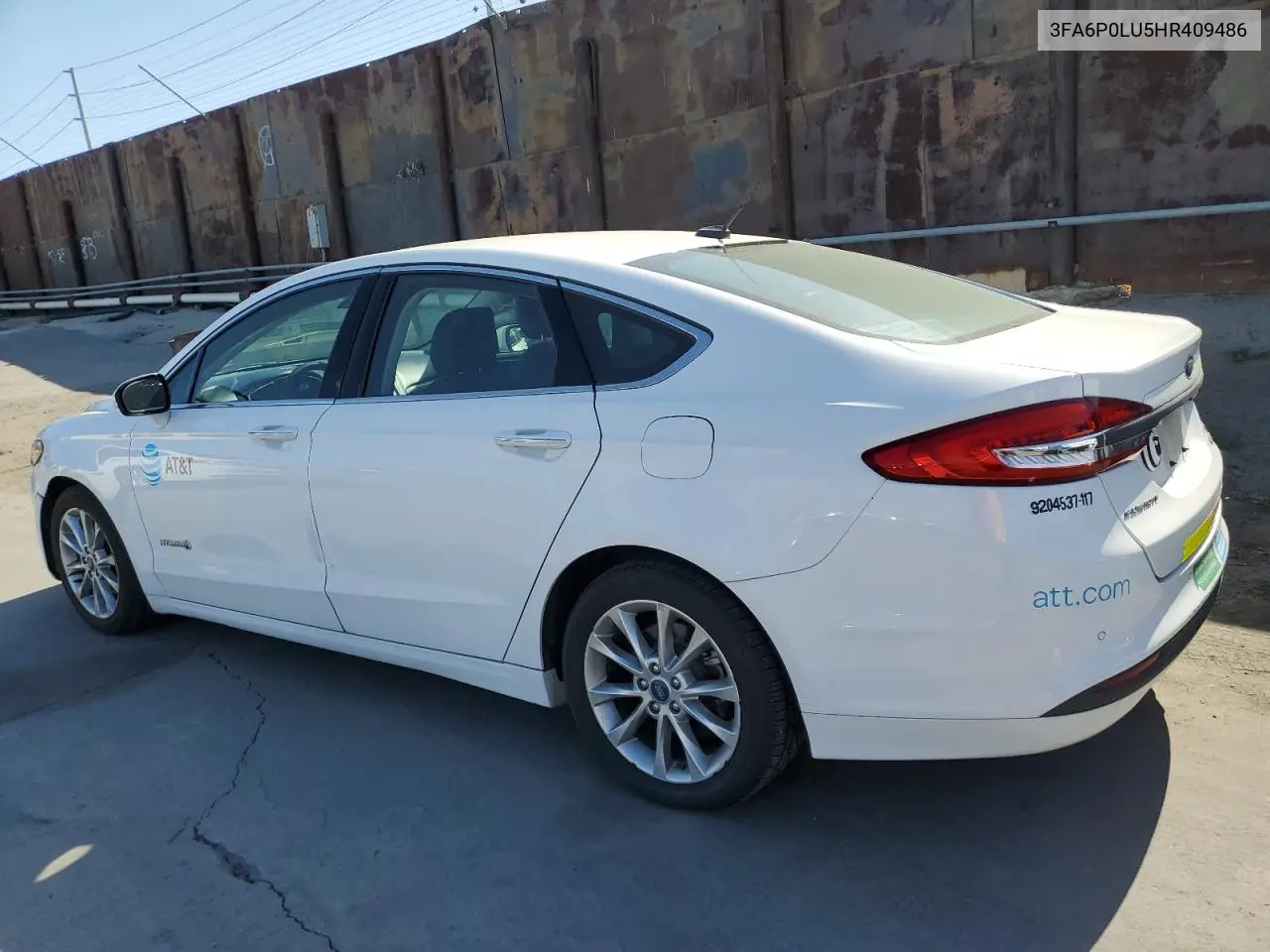 2017 Ford Fusion Se Hybrid VIN: 3FA6P0LU5HR409486 Lot: 54065795