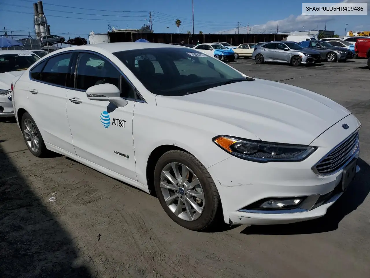 2017 Ford Fusion Se Hybrid VIN: 3FA6P0LU5HR409486 Lot: 54065795