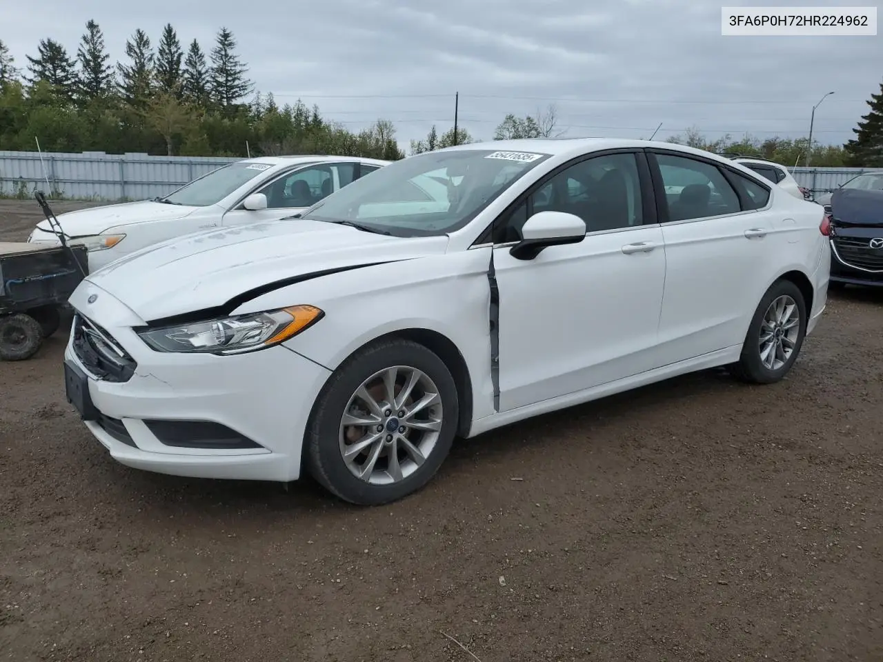 2017 Ford Fusion Se VIN: 3FA6P0H72HR224962 Lot: 55431635