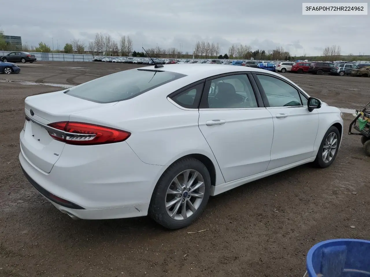 2017 Ford Fusion Se VIN: 3FA6P0H72HR224962 Lot: 55431635