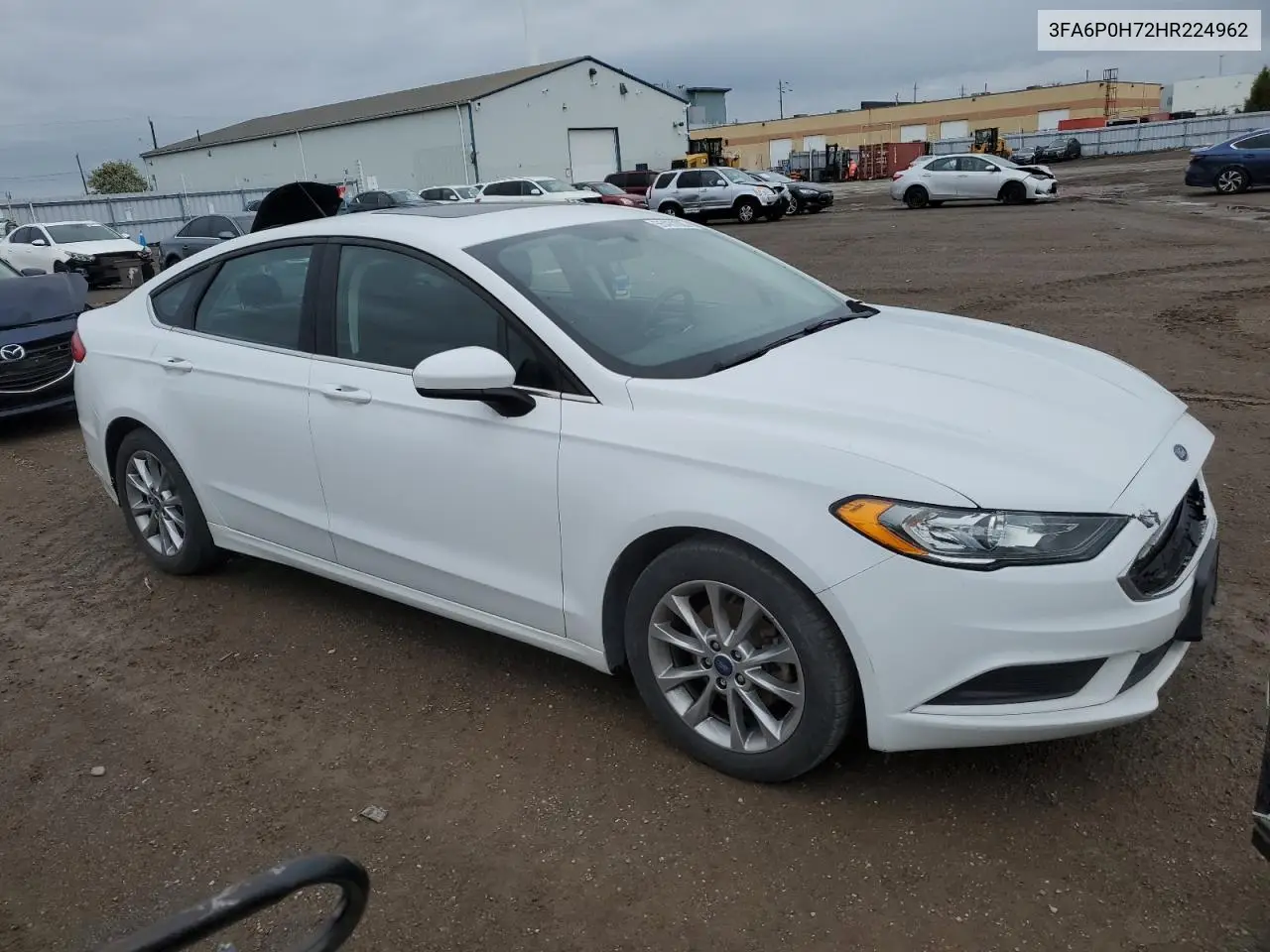 2017 Ford Fusion Se VIN: 3FA6P0H72HR224962 Lot: 55431635