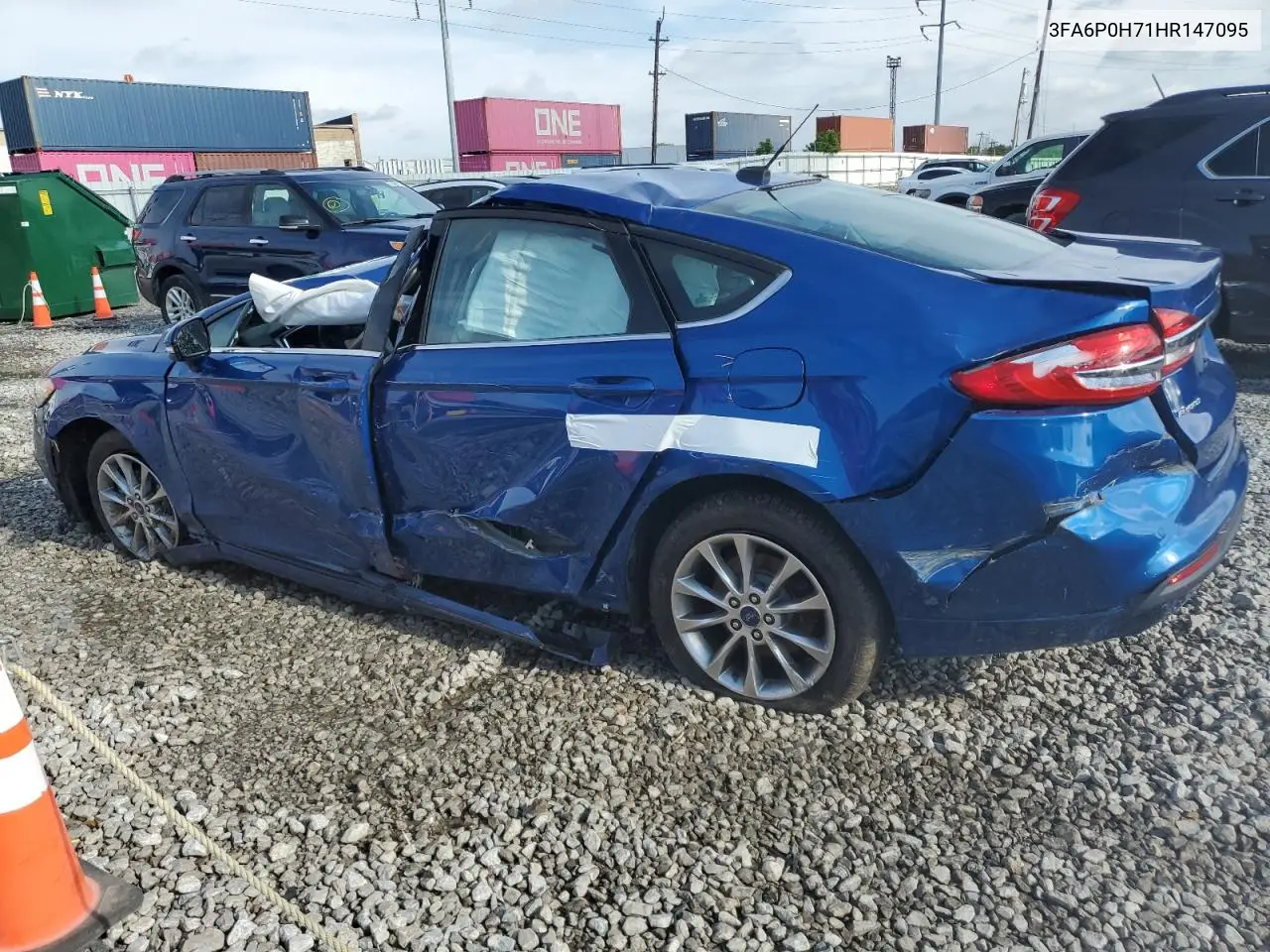 2017 Ford Fusion Se VIN: 3FA6P0H71HR147095 Lot: 55958825