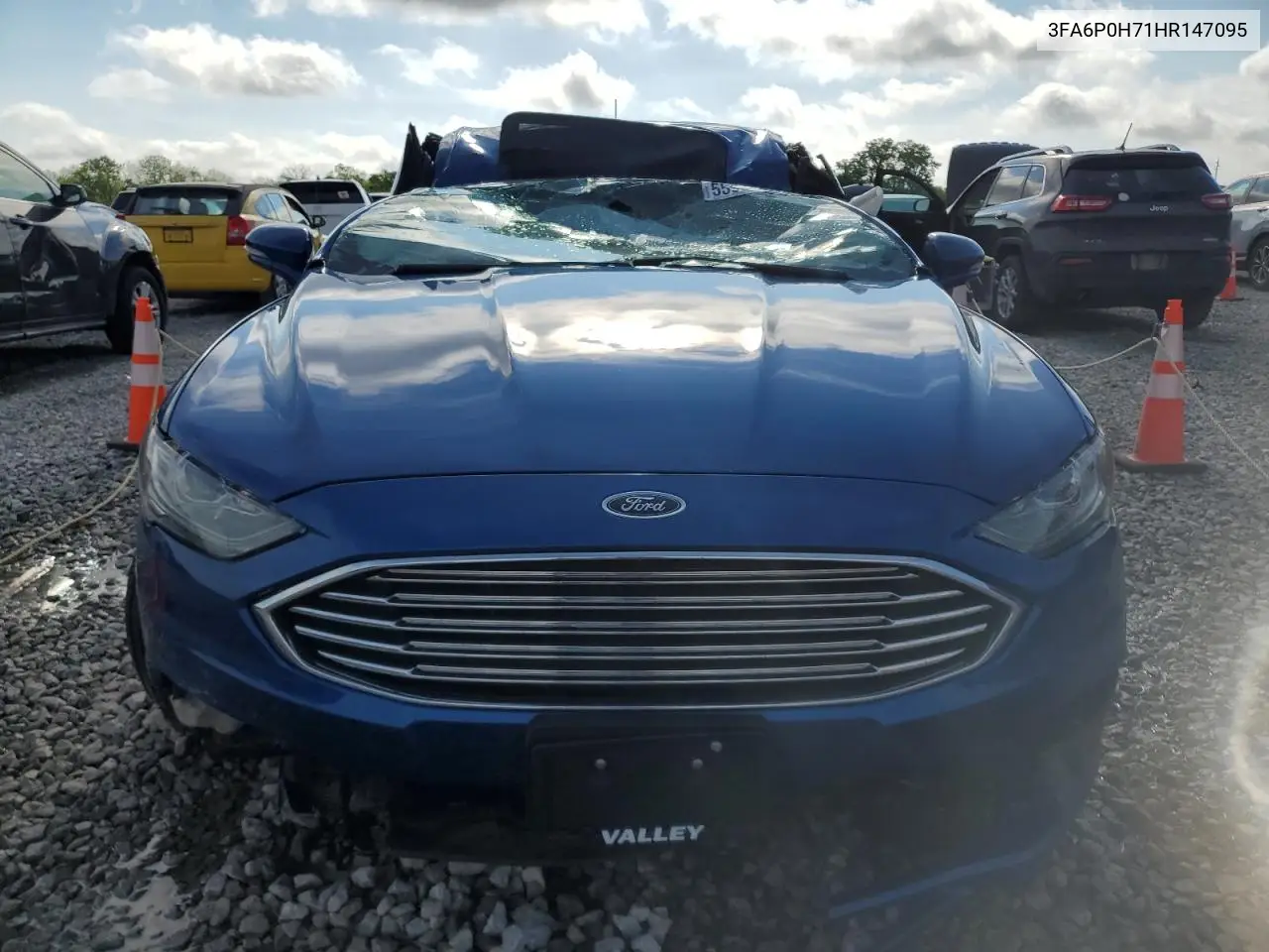 2017 Ford Fusion Se VIN: 3FA6P0H71HR147095 Lot: 55958825