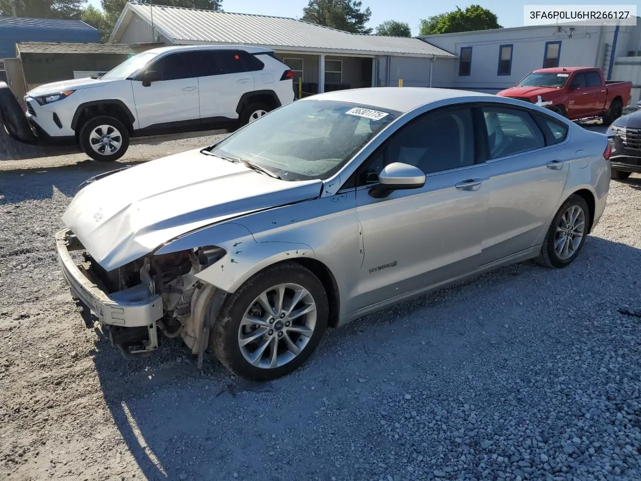 2017 Ford Fusion Se Hybrid VIN: 3FA6P0LU6HR266127 Lot: 56301775