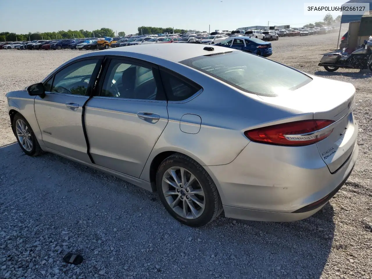 2017 Ford Fusion Se Hybrid VIN: 3FA6P0LU6HR266127 Lot: 56301775