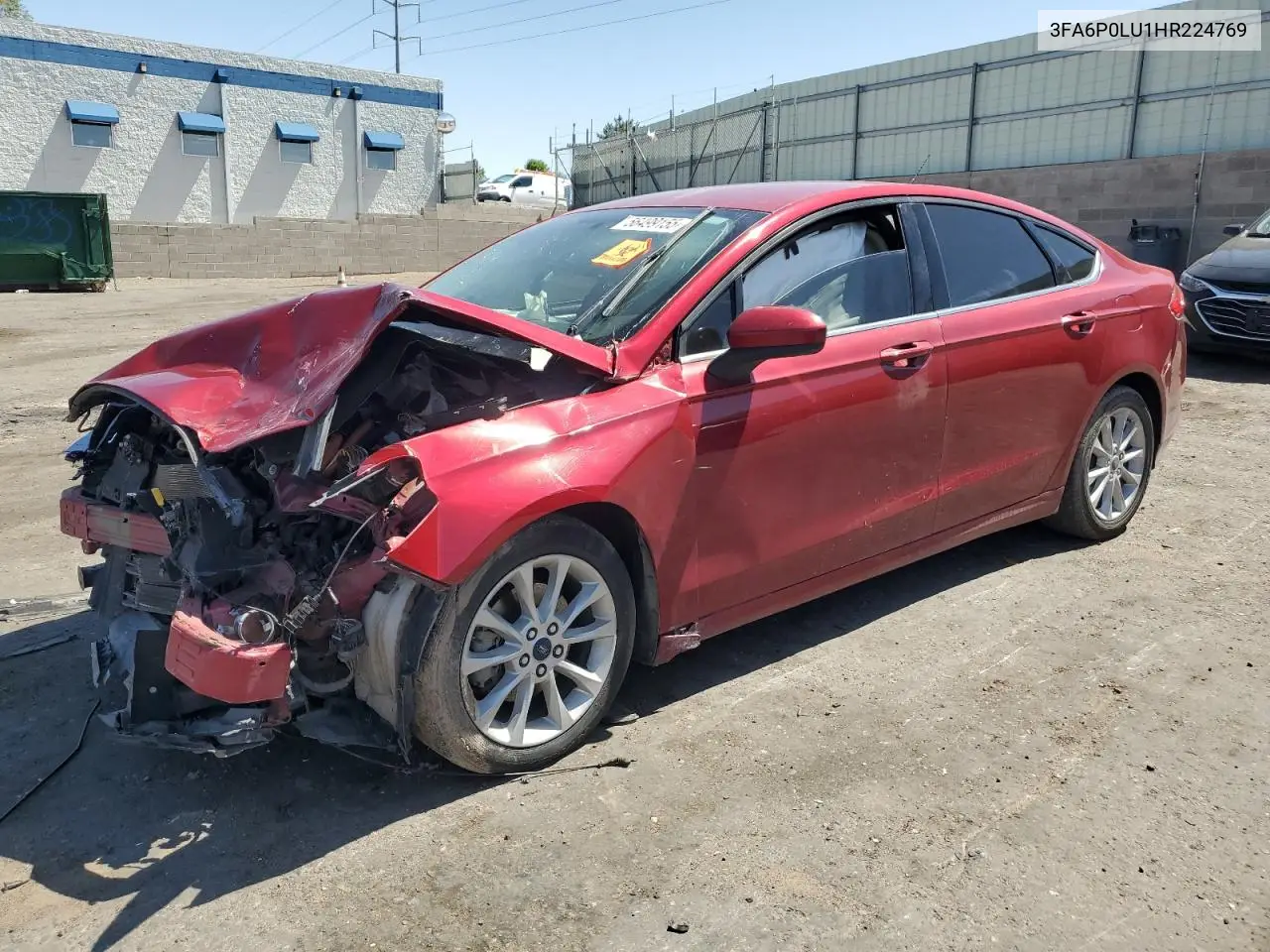 2017 Ford Fusion Se Hybrid VIN: 3FA6P0LU1HR224769 Lot: 56499155